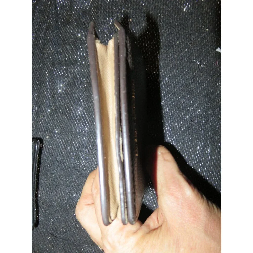 BOGO Michael Kors Bedford Carryall Card Case Brown Pebble Leather compact Wallet - Picture 5 of 9